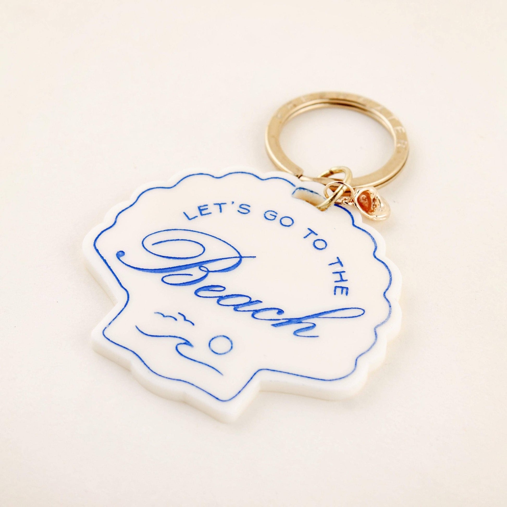Keychain - Beach Seashell Charm Keychain - Curated Dry Goods