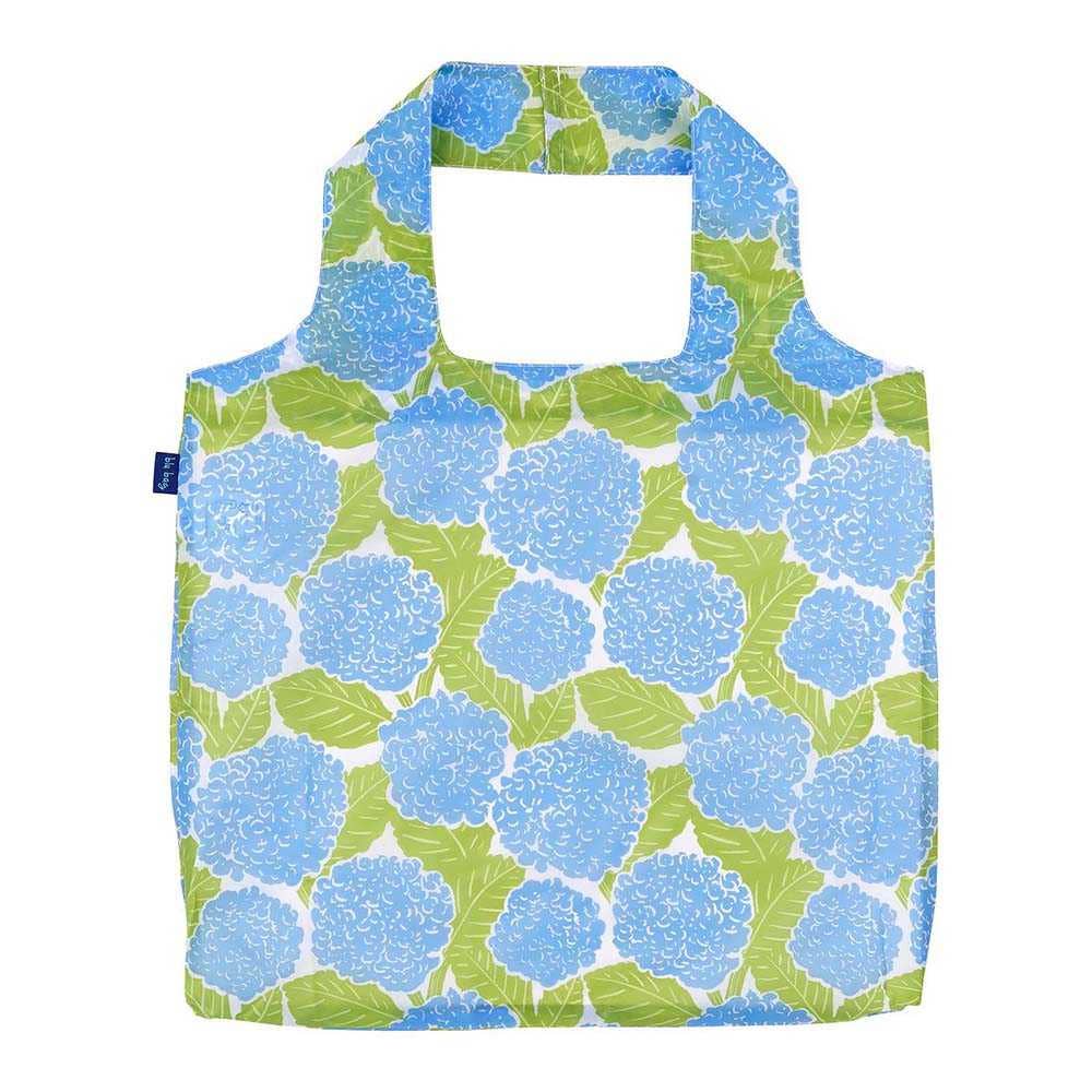 Bags - Blue Hydrangea Reusable Shopper Tote - Curated Dry Goods