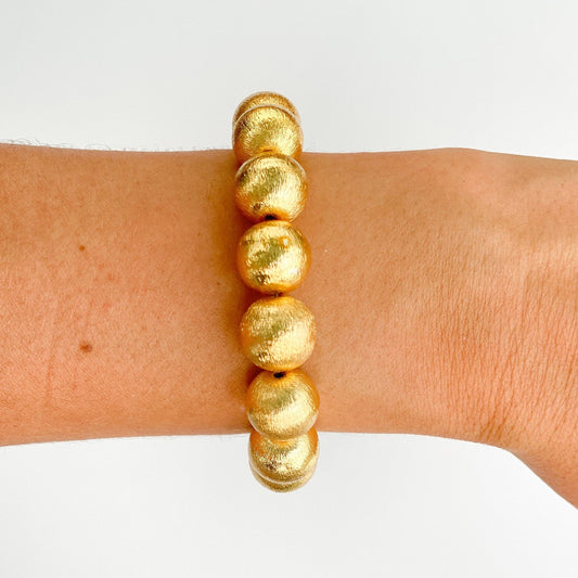 Bracelet - Candace Gold Beaded Bracelet - Curated Dry Goods