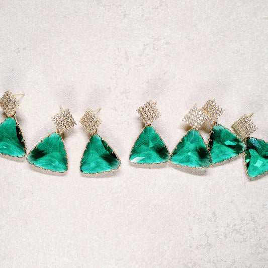 Earrings - Ginnie Pavé Crystal Earrings - Curated Dry Goods