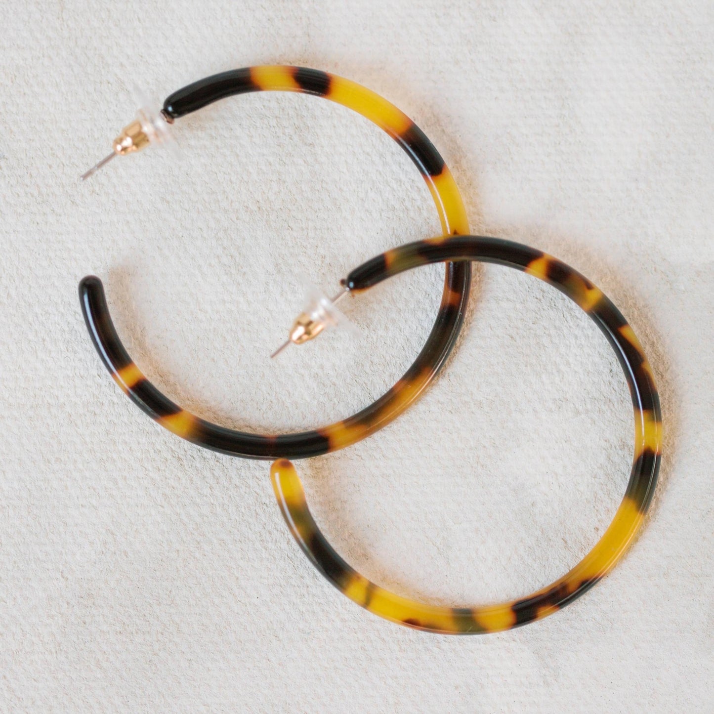 Earrings - Juno Tortoise Hoop Earrings - Curated Dry Goods