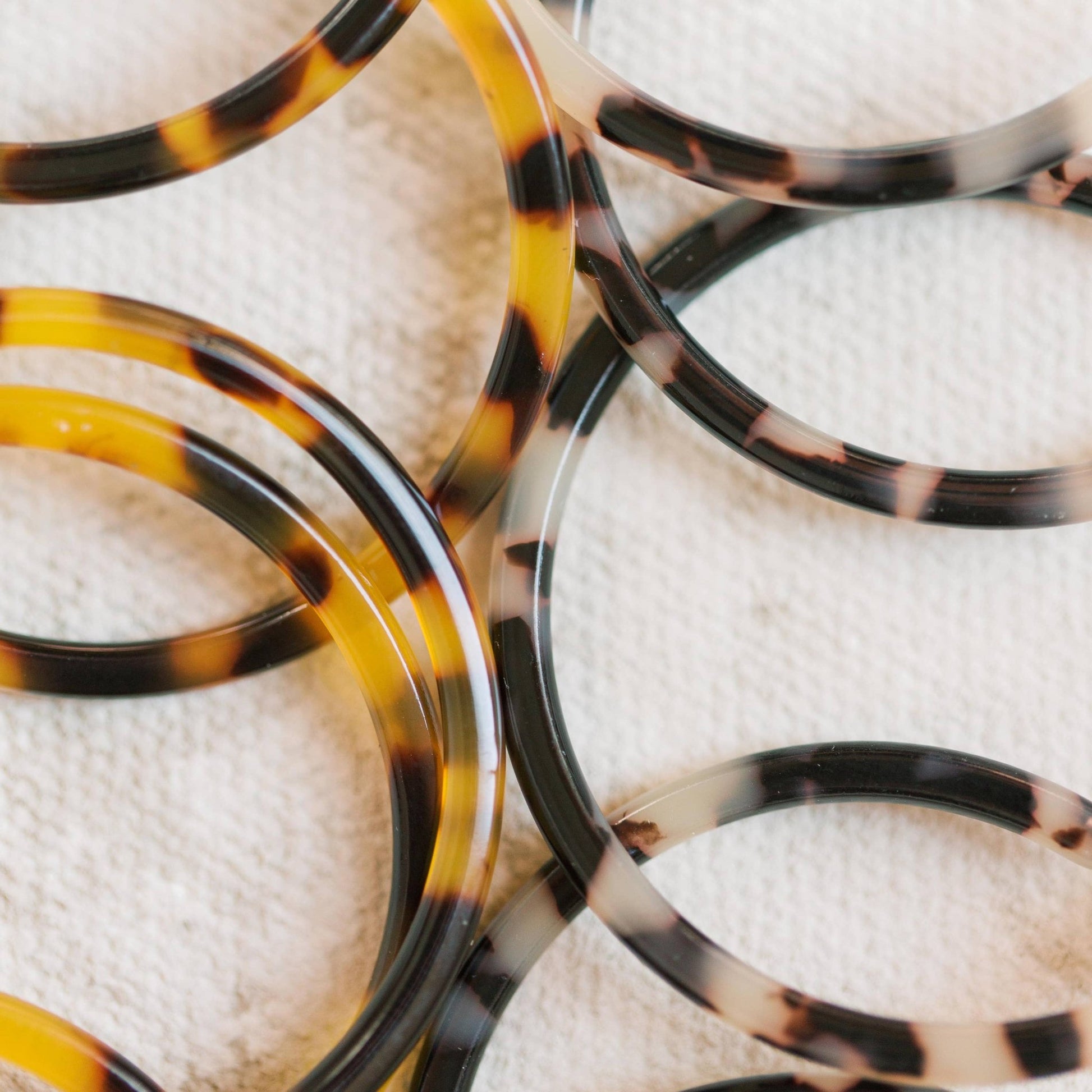 Earrings - Juno Tortoise Hoop Earrings - Curated Dry Goods