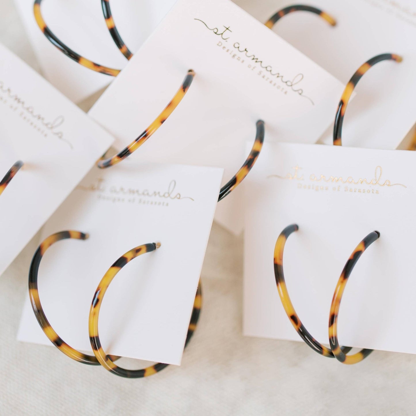 Earrings - Juno Tortoise Hoop Earrings - Curated Dry Goods