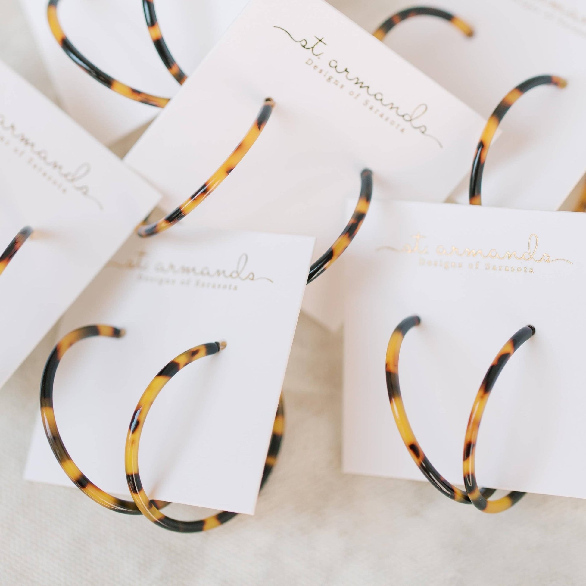 Earrings - Juno Tortoise Hoop Earrings - Curated Dry Goods