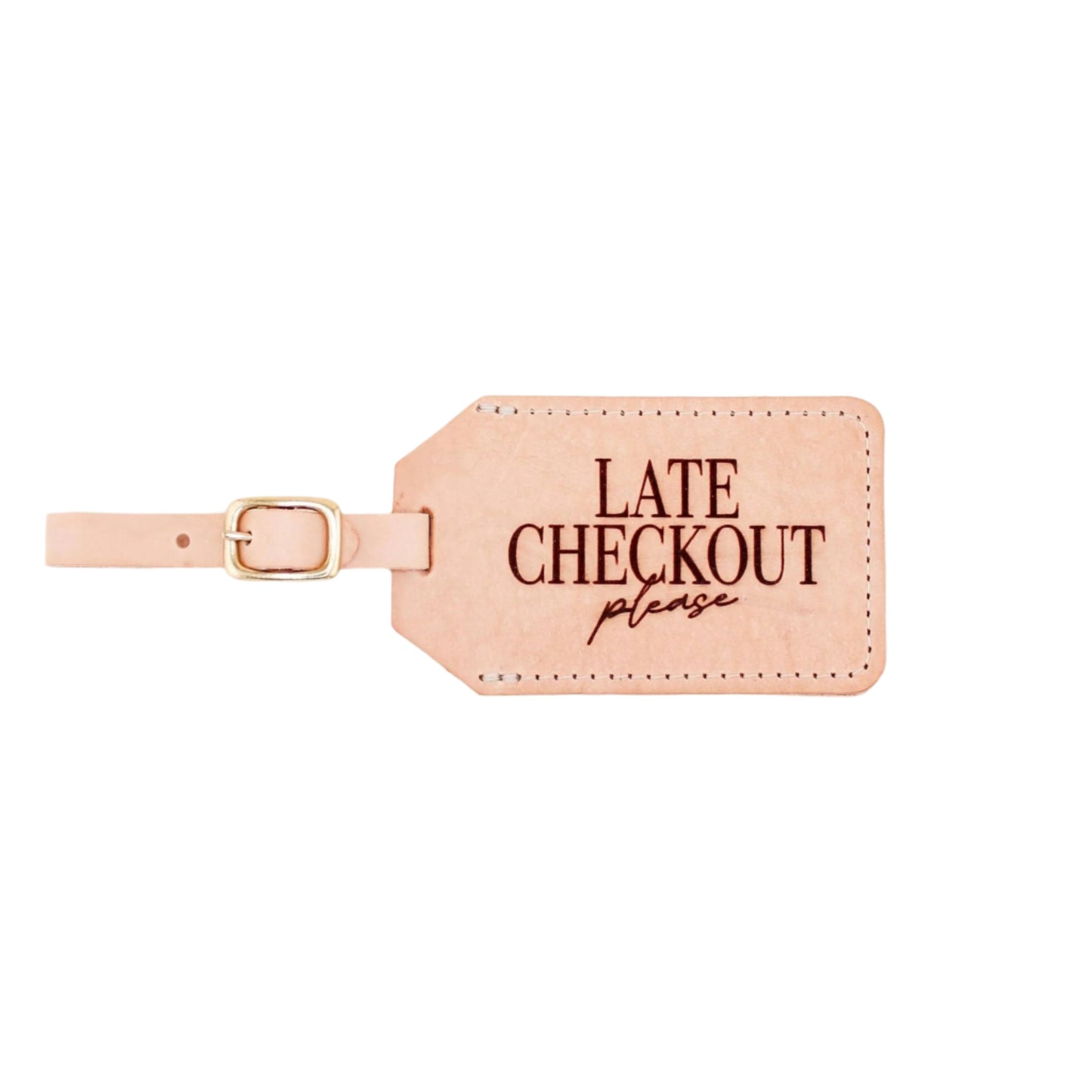 Luggage Tag - Late Checkout Luggage Tag - Curated Dry Goods