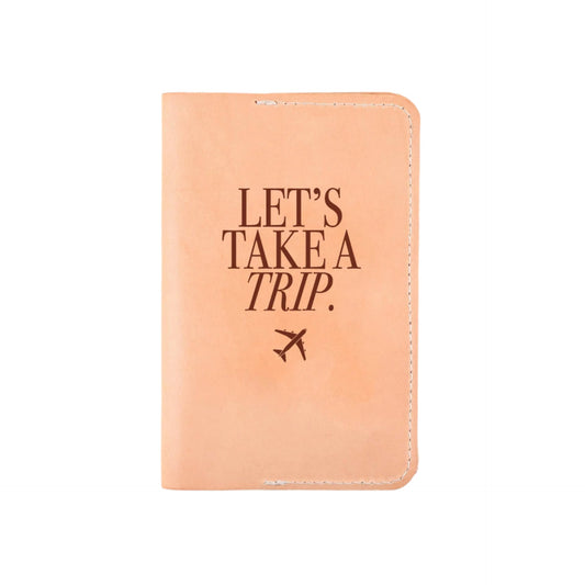 Wallet - Let's Take A Trip Passport Holder - Curated Dry Goods