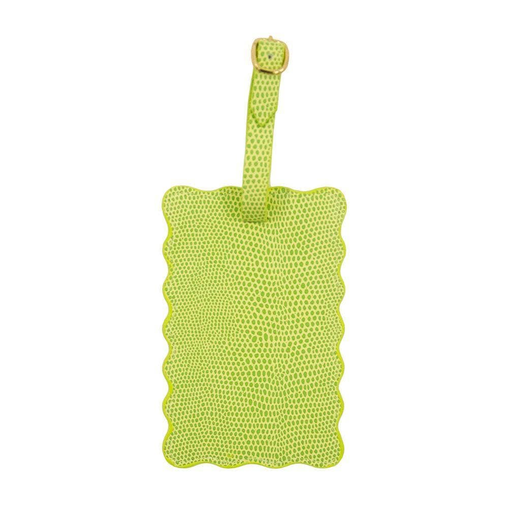 Luggage Tag - Lizard Print Luggage Tag - Curated Dry Goods