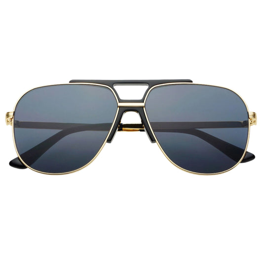 Sunglasses - Logan Aviator Glasses (Black) - Curated Dry Goods