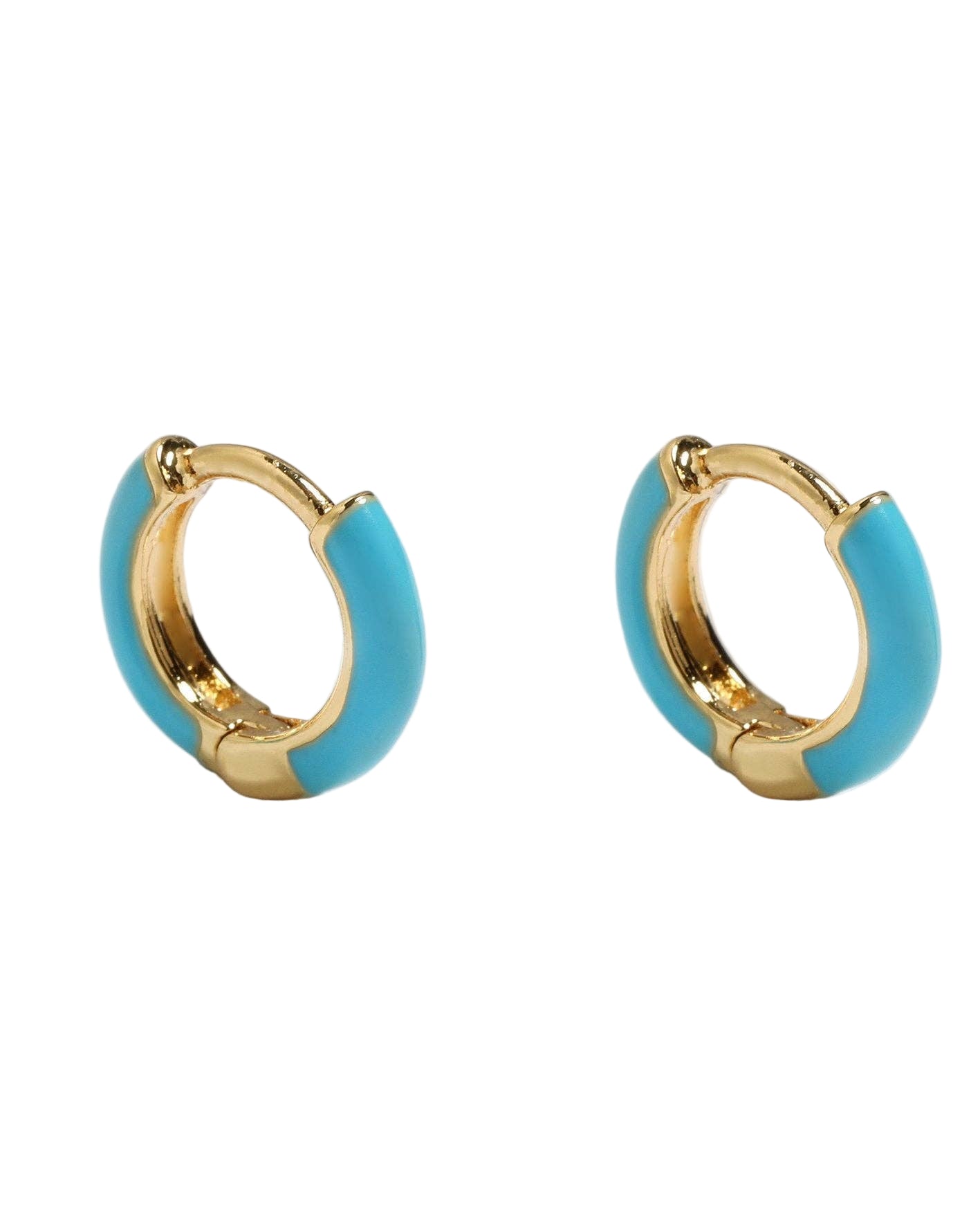 Earrings - Mini Enamel Huggies - Curated Dry Goods
