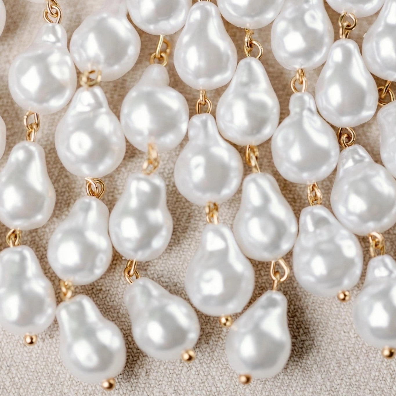 Earrings - Natural Pearl Statement Drop Earrings - Curated Dry Goods