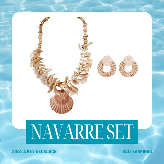 Set - Navarre Necklace and Earrings Set - Curated Dry Goods