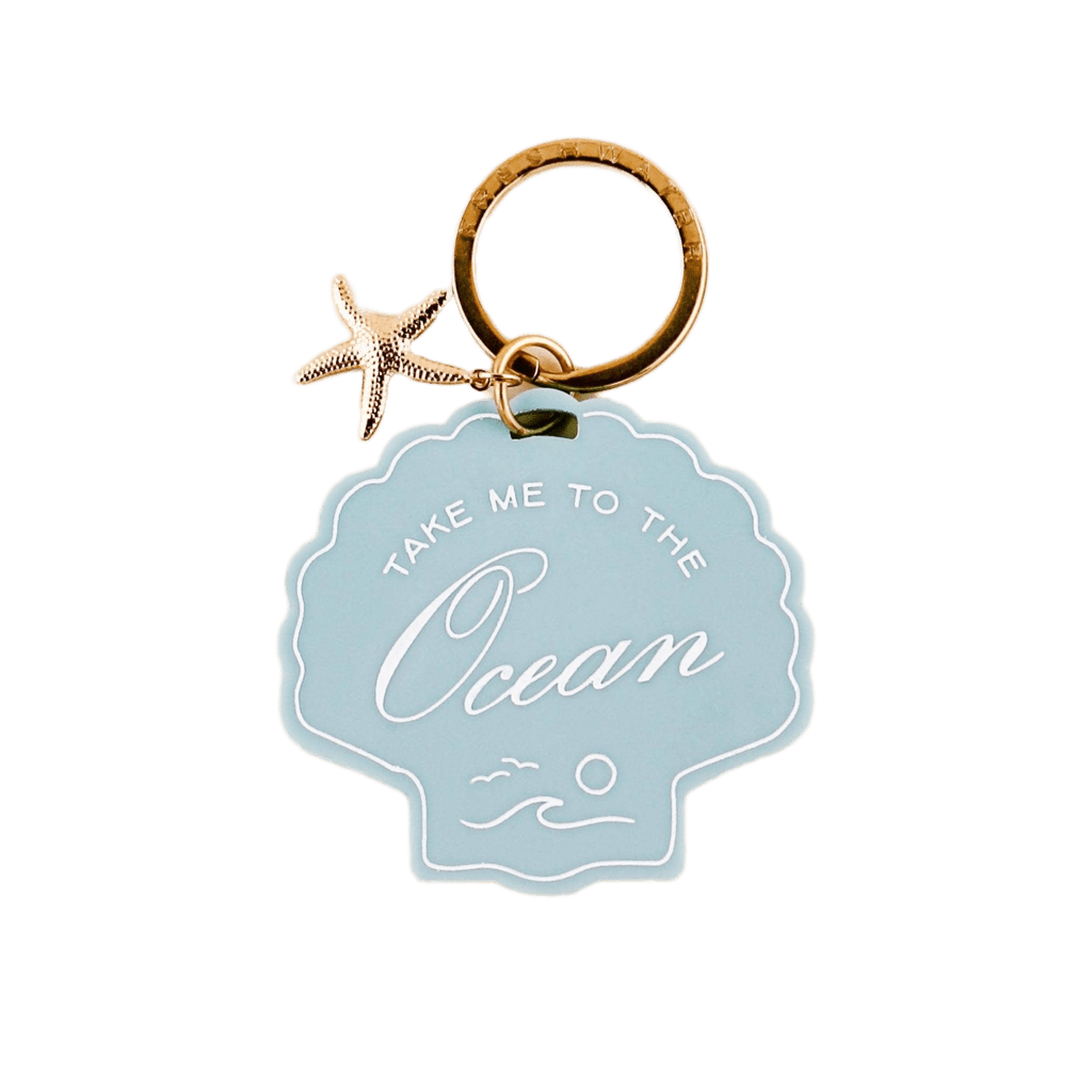 Keychain - Ocean Seashell Charm Keychain - Curated Dry Goods