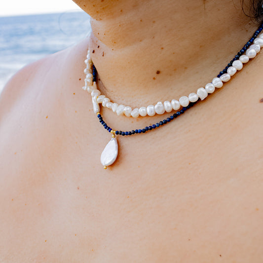 Necklace - Palawan Baroque Freshwater Pearl Strand Necklace - Curated Dry Goods