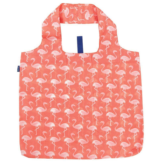 Bags - Pink Flamingo Print Reusable Shopper Tote - Curated Dry Goods
