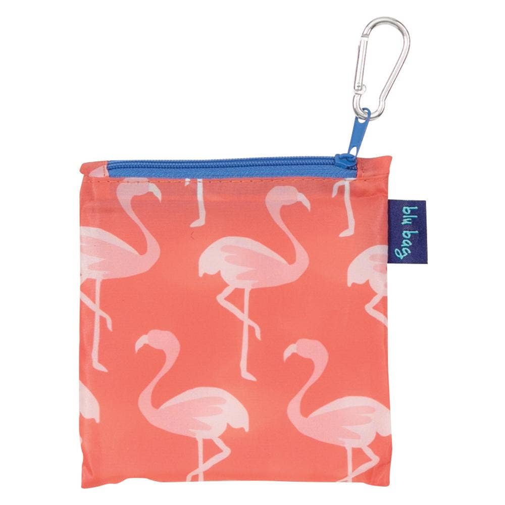 Bags - Pink Flamingo Print Reusable Shopper Tote - Curated Dry Goods