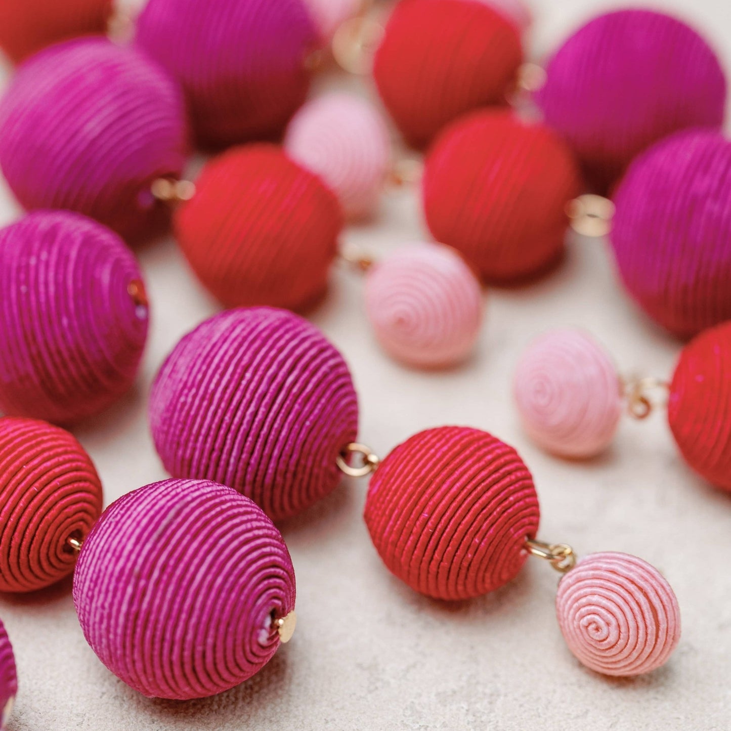 Earrings - Riviera Pink Ombre Earrings - Curated Dry Goods