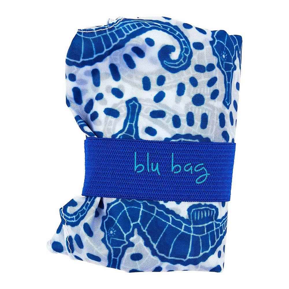 Bags - Seahorse Print Reusable Shopper Tote - Curated Dry Goods