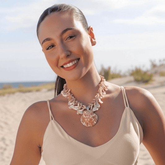 Necklace - Siesta Key Shell Pendant Necklace - Curated Dry Goods