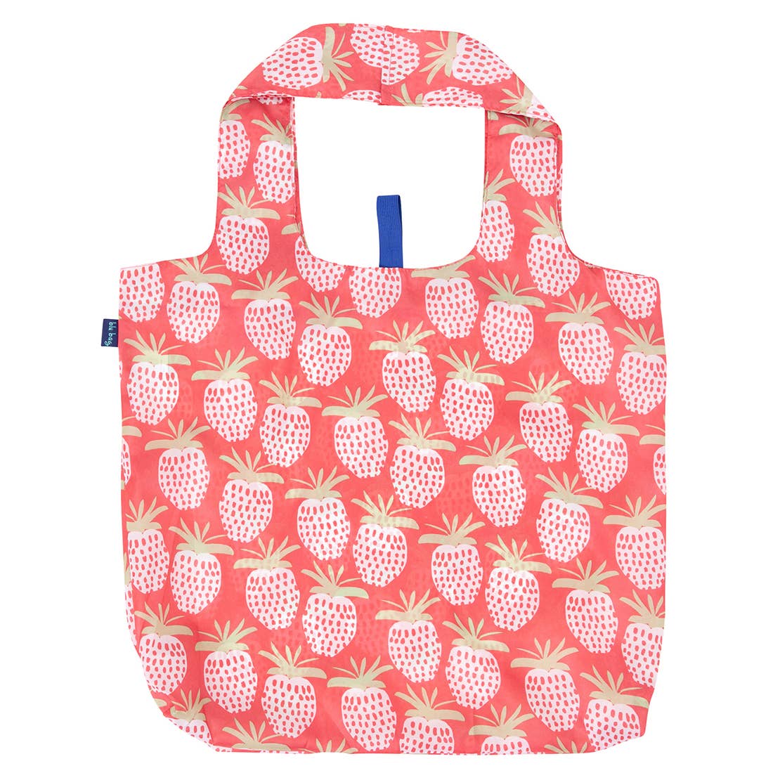 Bags - Strawberry Print Reusable Shopper Tote - Curated Dry Goods