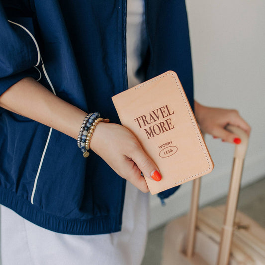 Wallet - Travel More Worry Less Passport Holder - Curated Dry Goods