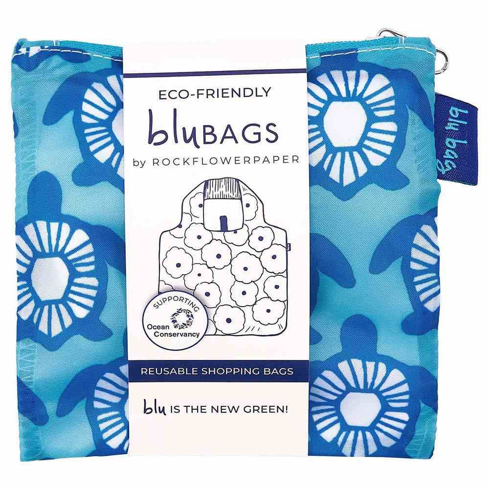 Bags - Turtle Print Reusable Shopper Tote - Curated Dry Goods