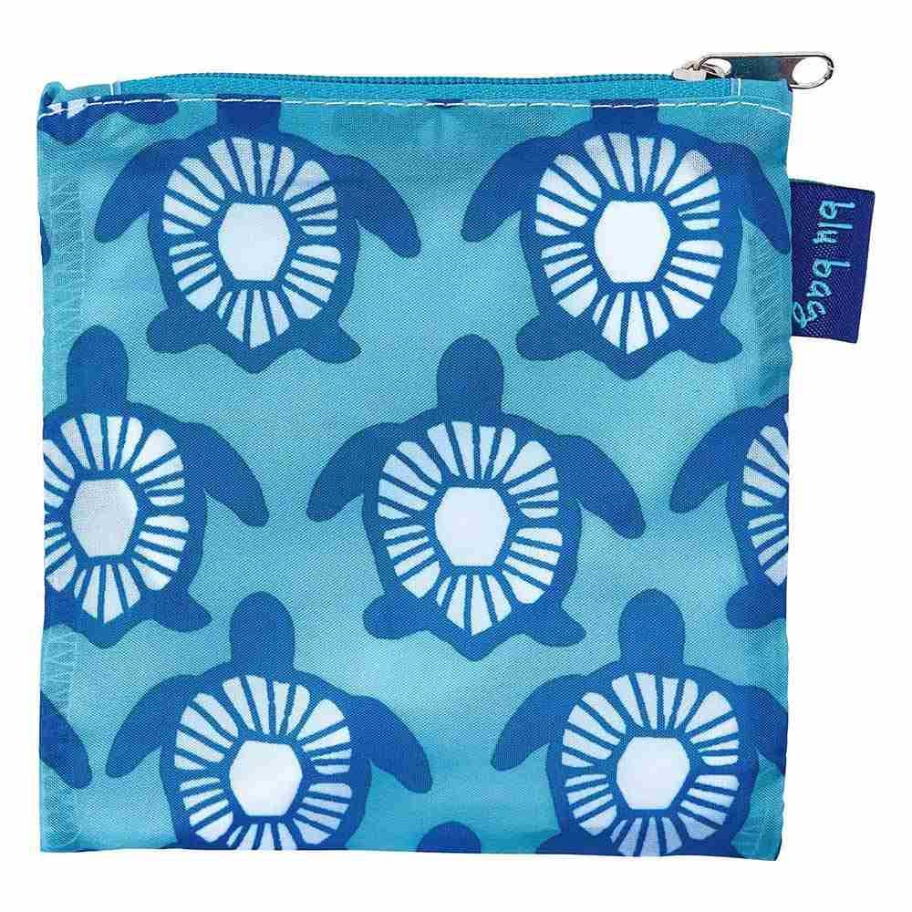 Bags - Turtle Print Reusable Shopper Tote - Curated Dry Goods