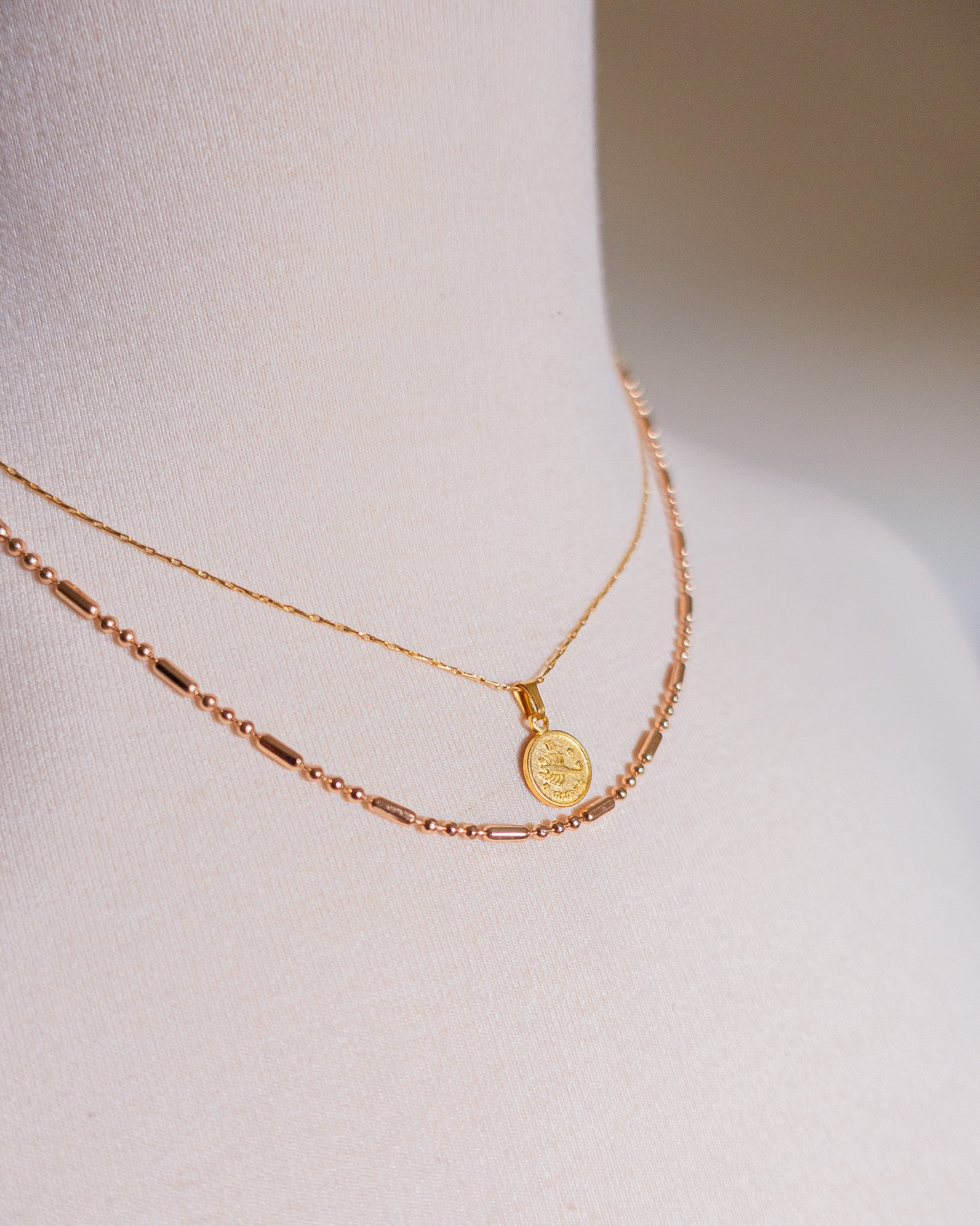 Necklace - 18K Gold Fill Gravitational Waves Necklace - Curated Dry Goods