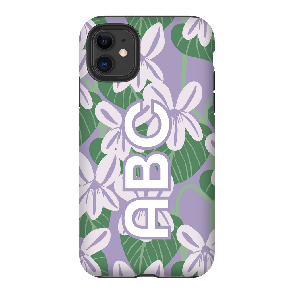 February Birthday Flower Personalized Phone Case