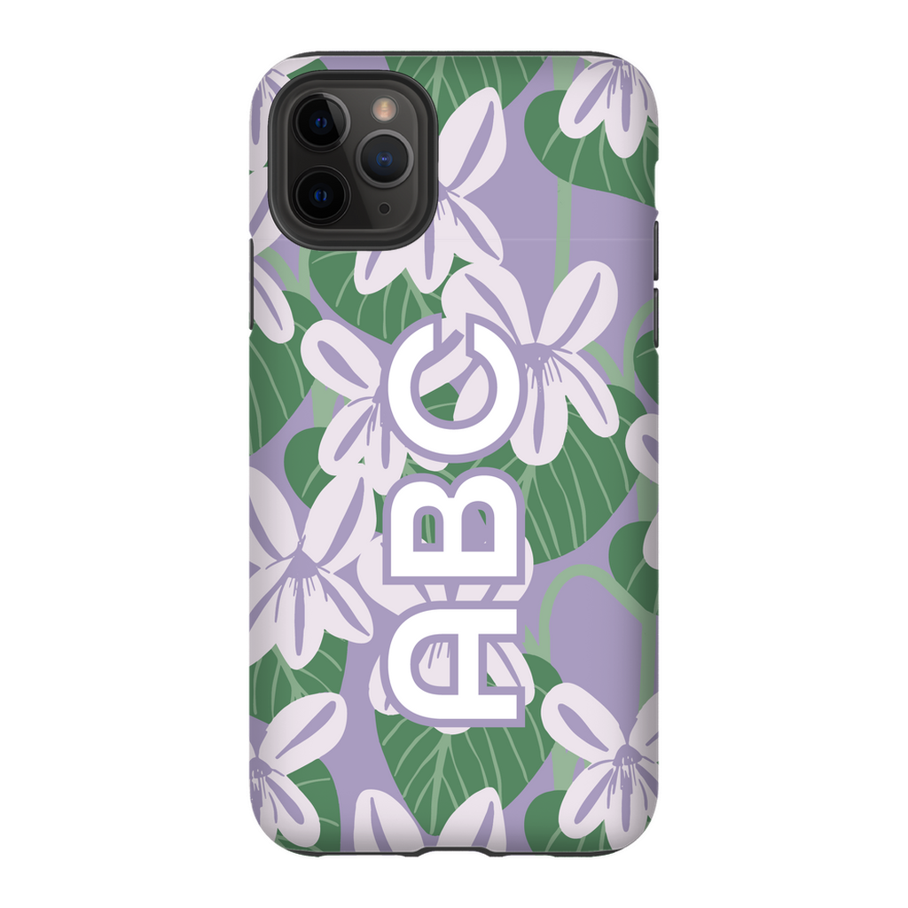 February Birthday Flower Personalized Phone Case