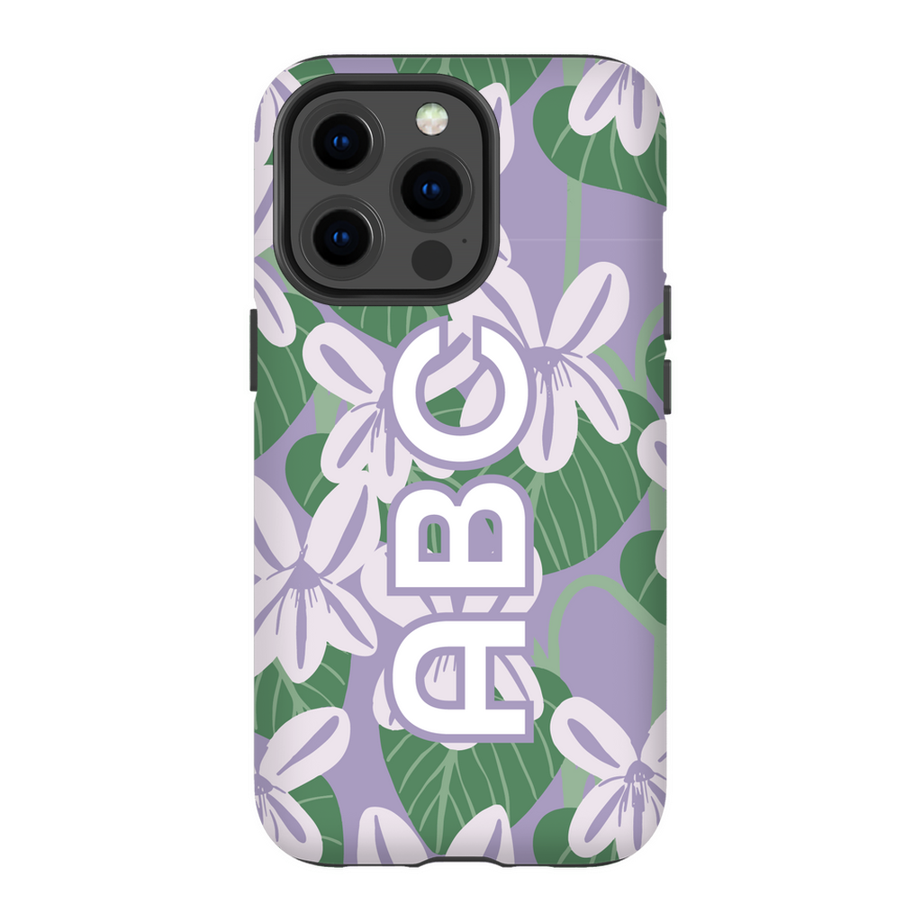 February Birthday Flower Personalized Phone Case