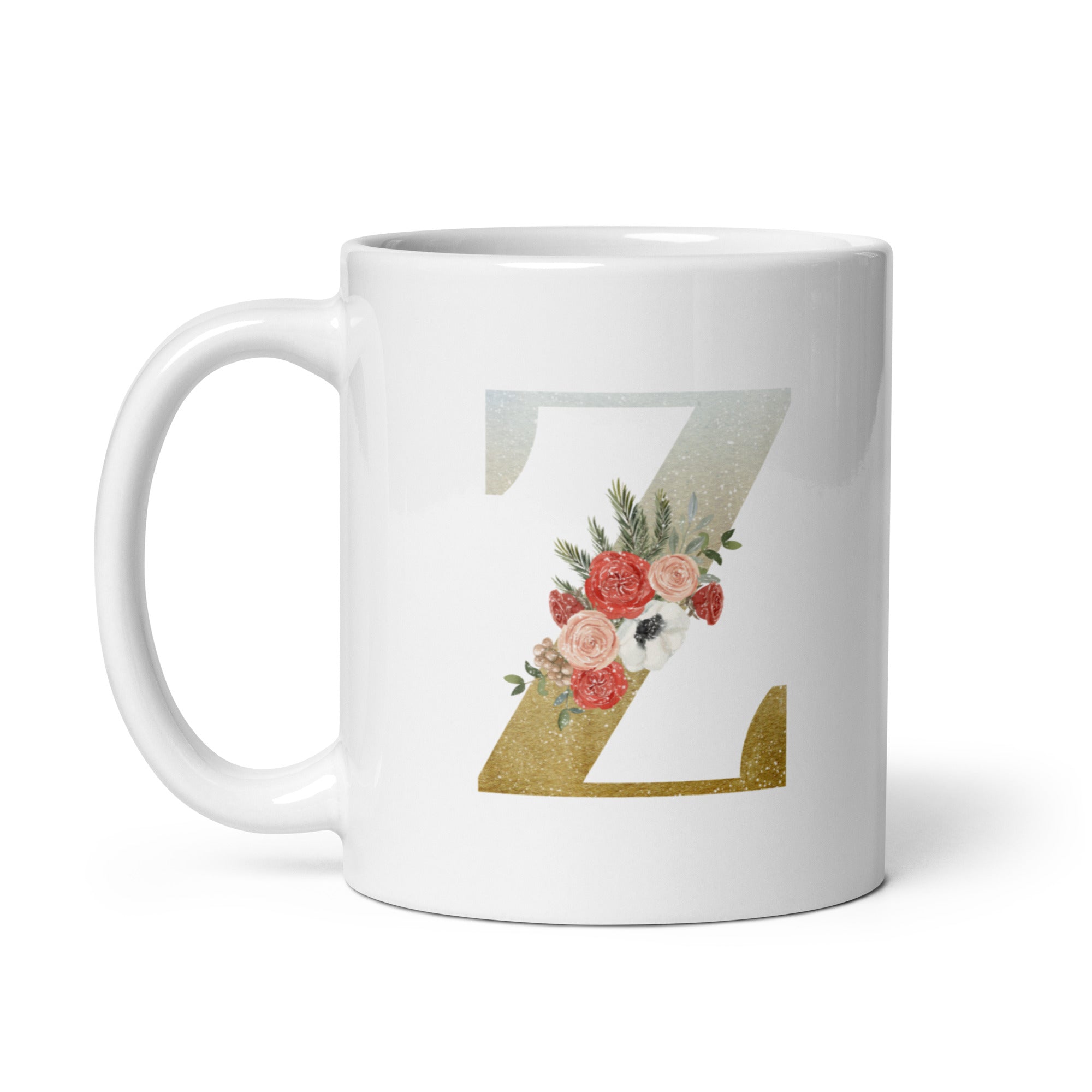 Custom Initial Christmas Mug