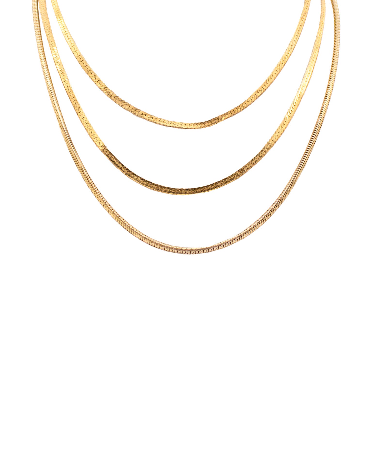 Alexandra Vintage Gold Necklace Set
