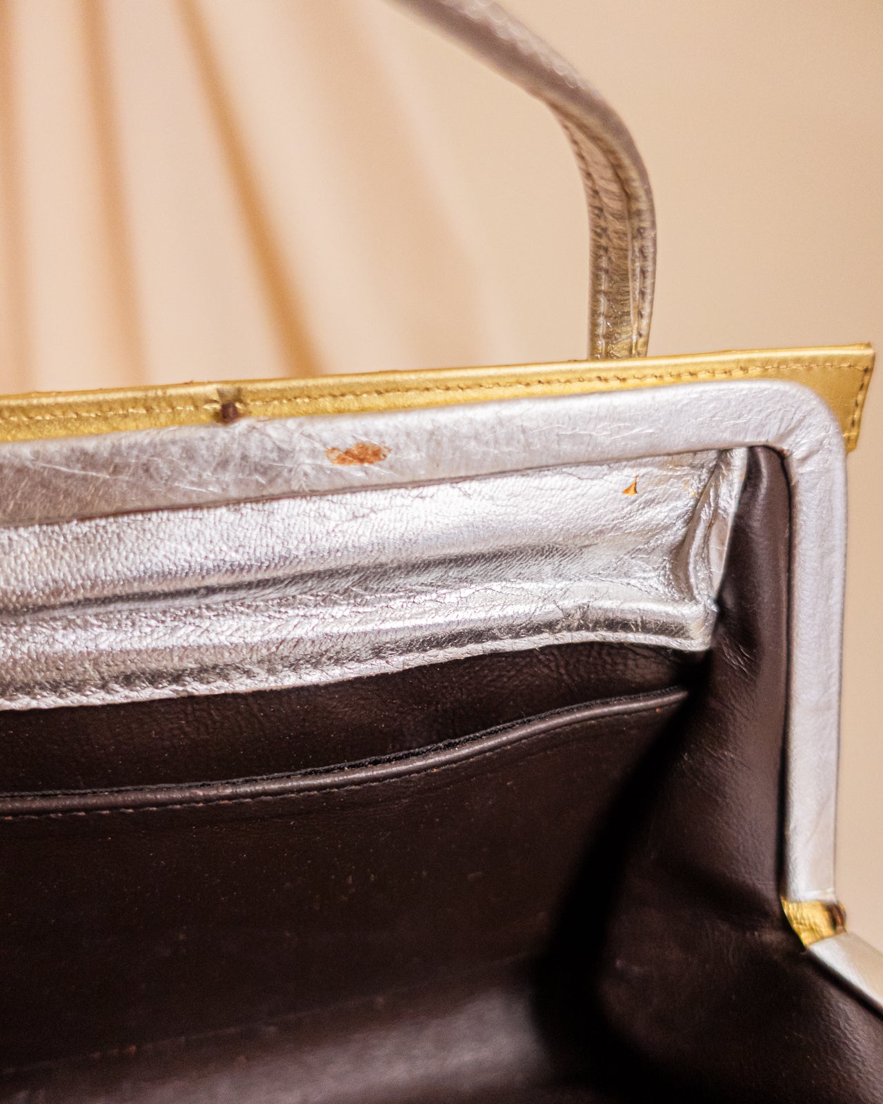 Tinsel Gold and Silver Vintage Handbag
