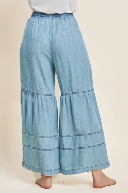 Pants - Alys Tiered Wide Leg Pants - Curated Dry Goods