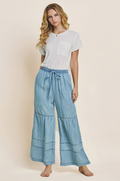 Pants - Alys Tiered Wide Leg Pants - Curated Dry Goods