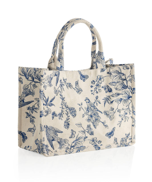 Bags - Amanda Large Floral Print Tote Bag - Curated Dry Goods