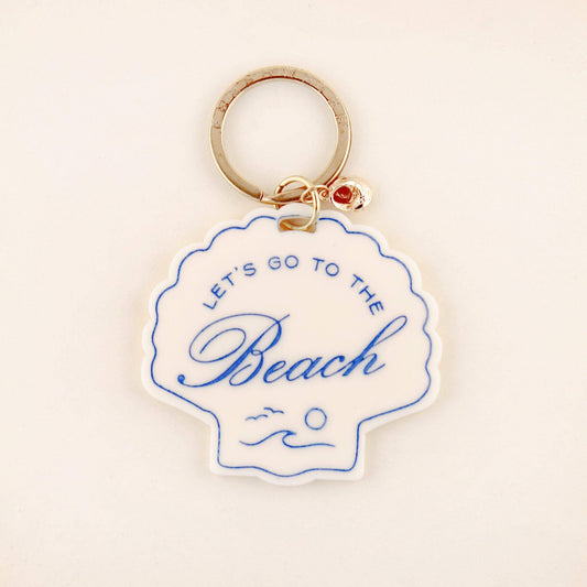 Keychain - Beach Seashell Charm Keychain - Curated Dry Goods