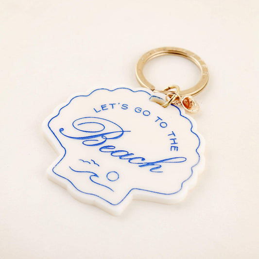 Keychain - Beach Seashell Charm Keychain - Curated Dry Goods