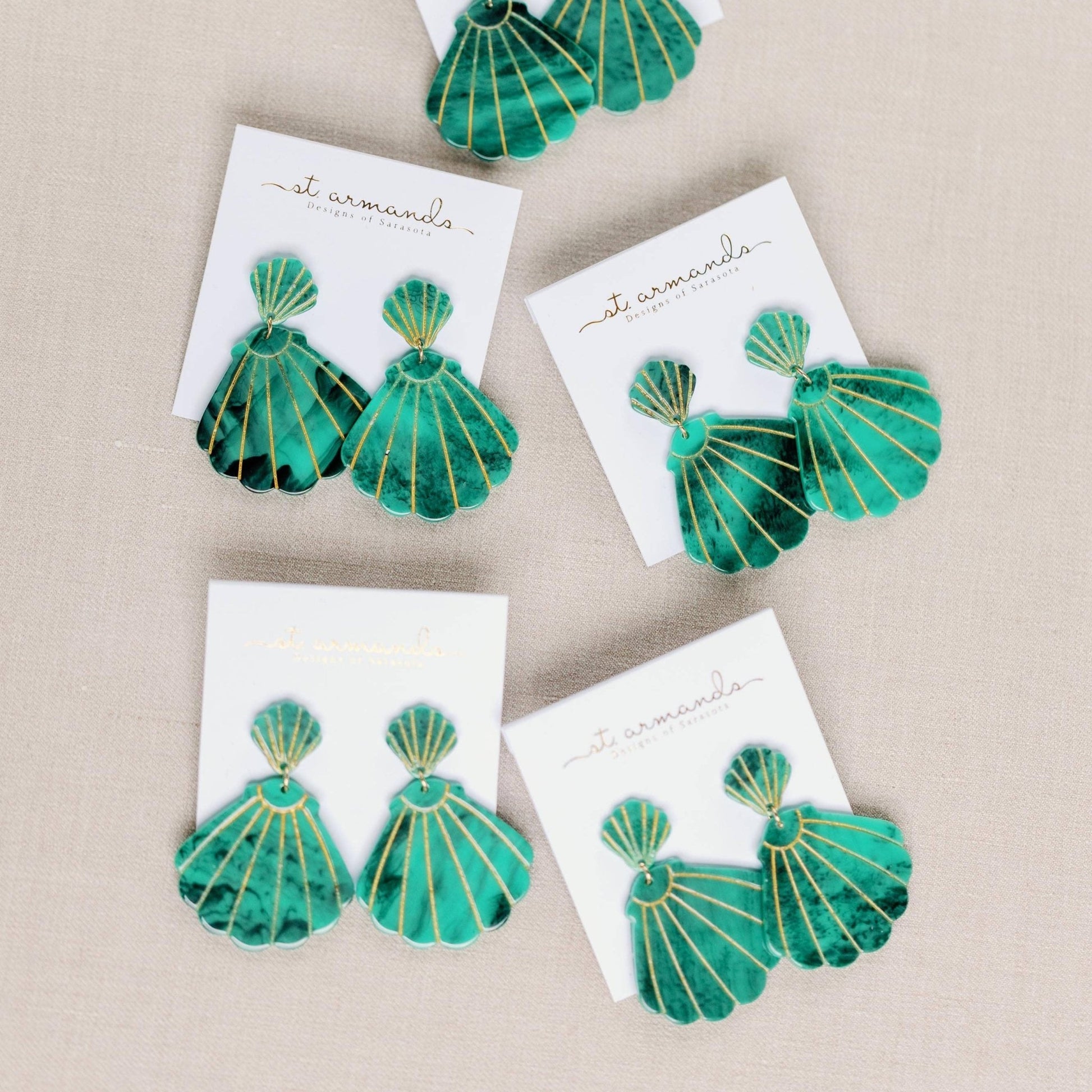 Earrings - Beachcomber Seashell Earrings - Curated Dry Goods