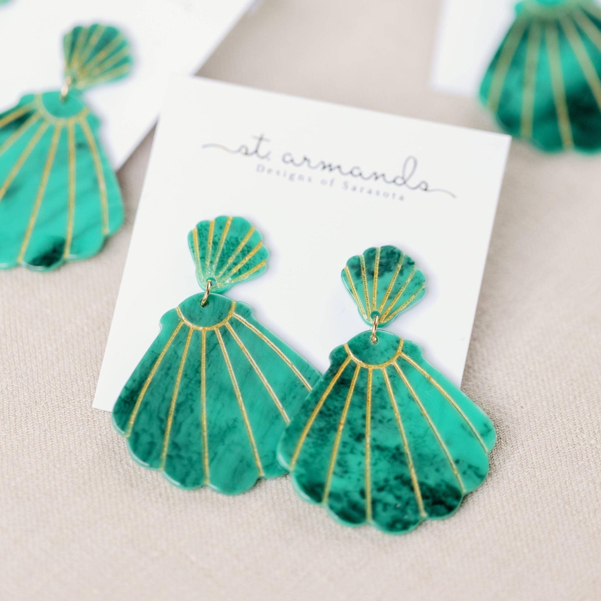 Earrings - Beachcomber Seashell Earrings - Curated Dry Goods