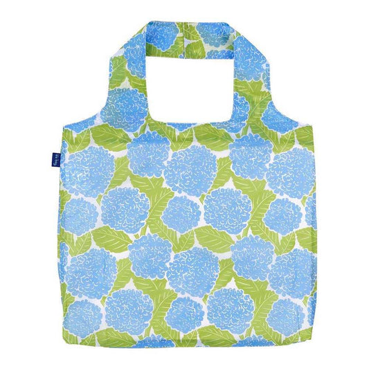 Bags - Blue Hydrangea Reusable Shopper Tote - Curated Dry Goods