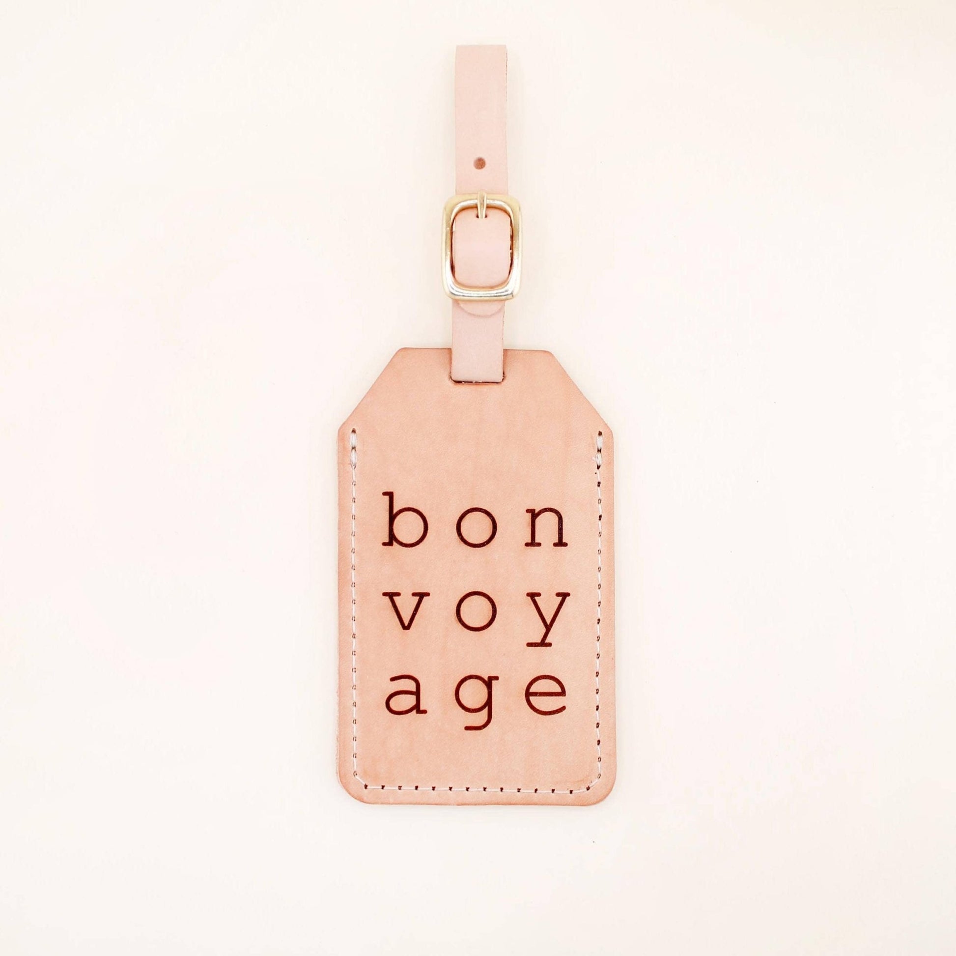 Luggage Tag - Bon Voyage Luggage Tag - Curated Dry Goods