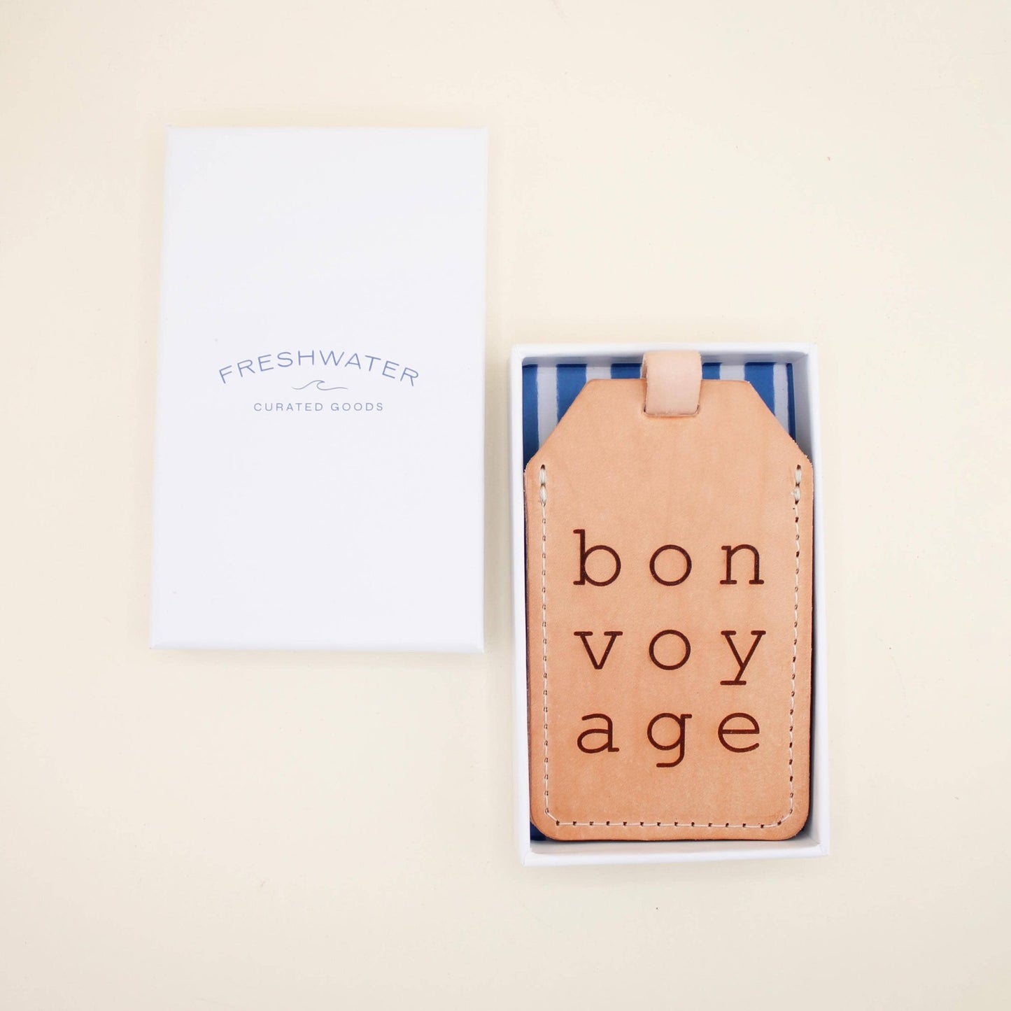 Luggage Tag - Bon Voyage Luggage Tag - Curated Dry Goods