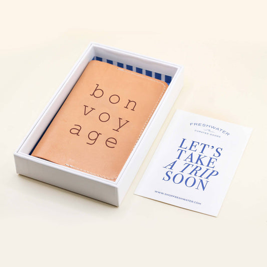 Wallet - Bon Voyage Passport Holder - Curated Dry Goods