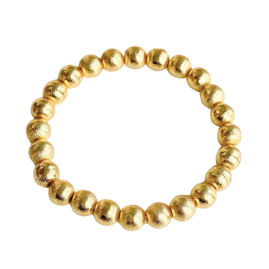 Bracelet - Candace Mini Gold Beaded Bracelet - Curated Dry Goods