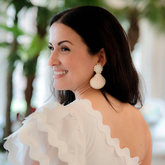 Earrings - Capri Seashell Earrings - Curated Dry Goods