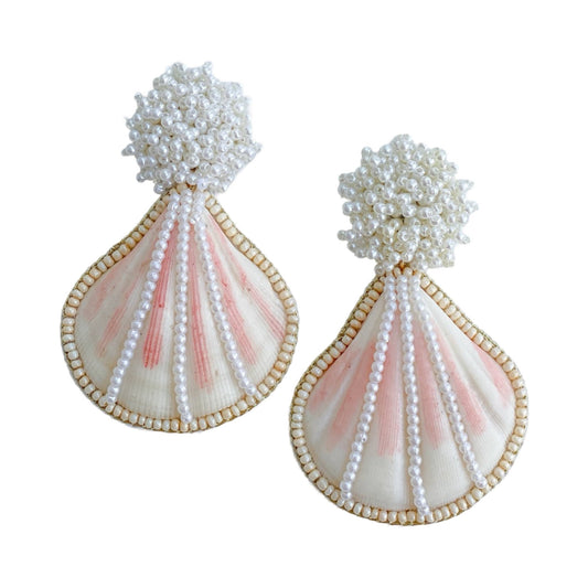 Earrings - Capri Seashell Earrings - Curated Dry Goods