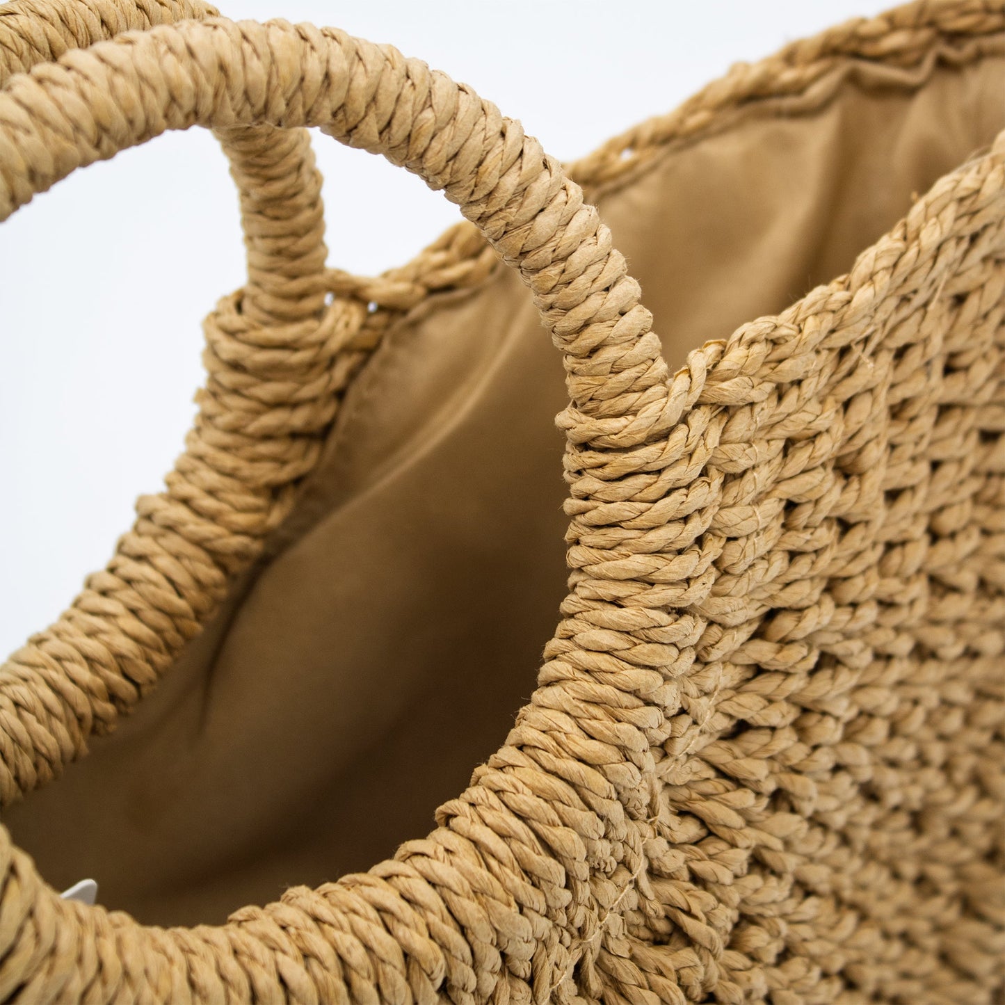 Bags - Captiva Half Moon Raffia Tote - Curated Dry Goods