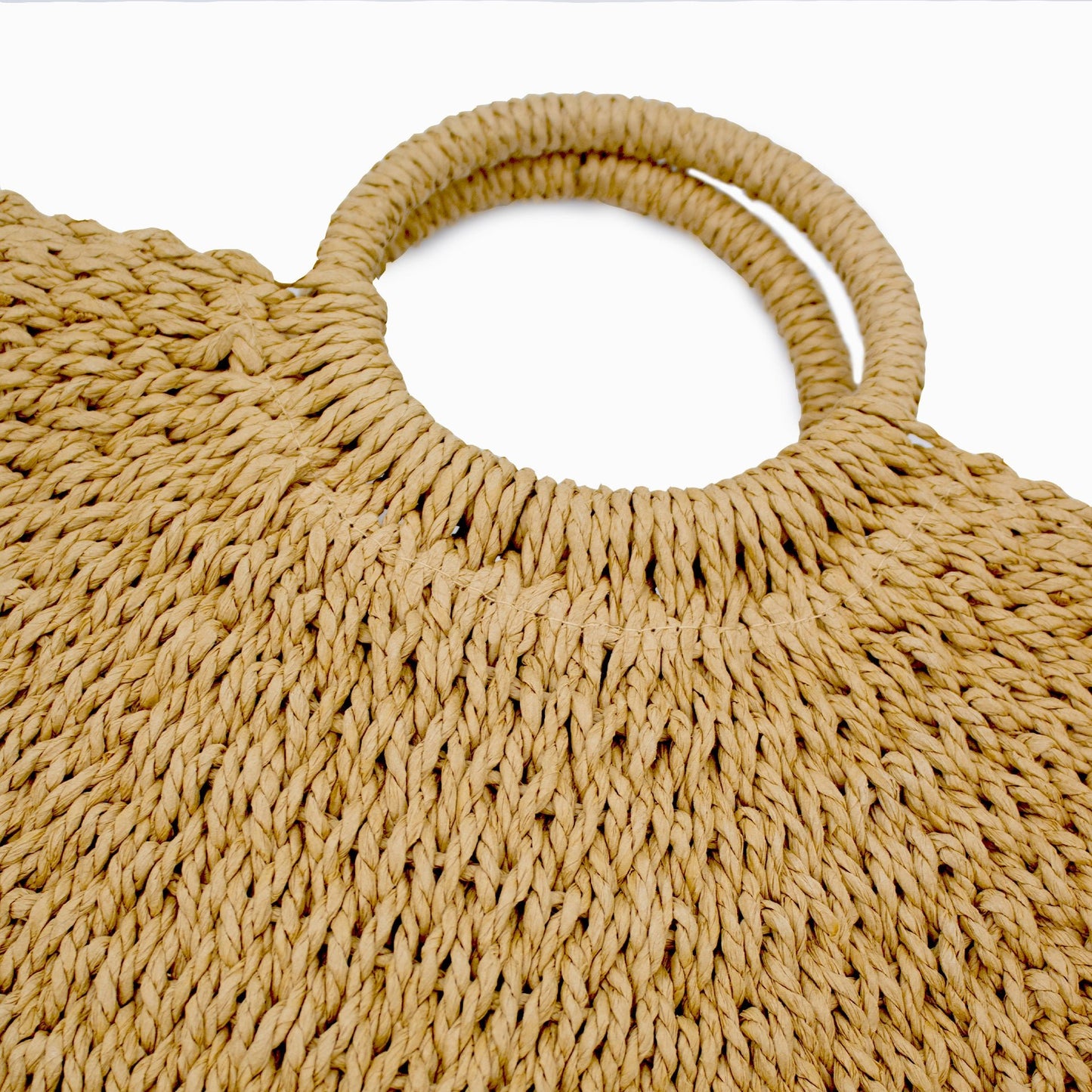 Bags - Captiva Half Moon Raffia Tote - Curated Dry Goods