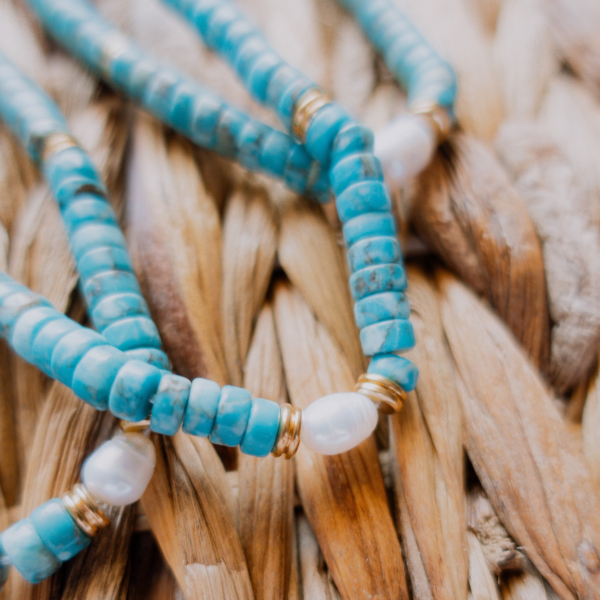 Cedar Key Turquoise Pearl Necklace – Curated Dry Goods